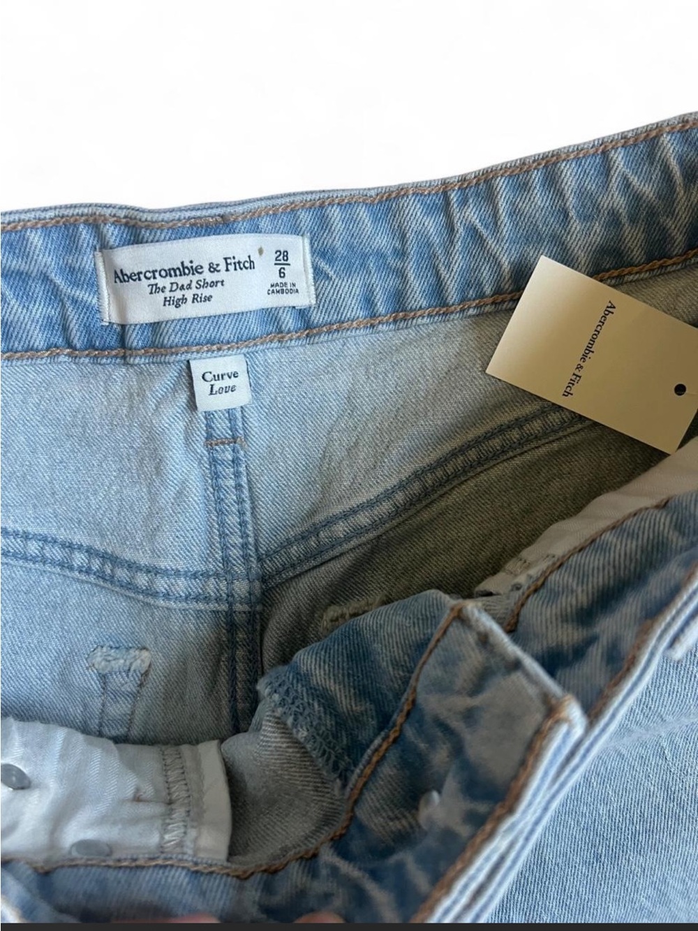 Abercrombie & Fitch Curve Love The Dad Short - Picture 3 of 3